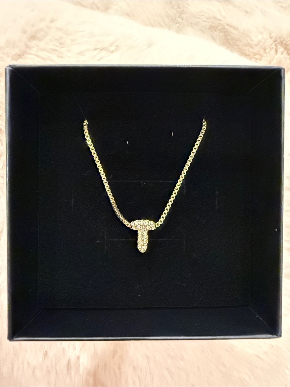 Baublebar Bubble Letter Necklace Pave - T